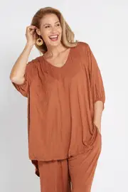 Leah Top - Tan