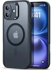 ESR for iPhone 16 Case (4 in 1) Set, Translucent Matte Case with Screen Protector, Compatible with MagSafe, Military-Grade Protection, Classic Series, Frosted Black