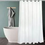 PURE WHITE THIENIN SHOWER CURTAIN BATHROOM PURE COLOR WAT