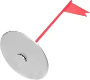BESPORTBLE 1 Set Golf Putting Cup with Flag Portable Golf Training Aid for Home and Outdoor Practice Made of Durable for Improving Putting Skills