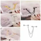 Helix Piercing Industrial Chain Earring Double Piercing Stud Women