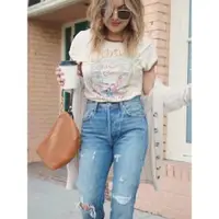 在飛比找ETMall東森購物網優惠-women boho t shirt top summer 