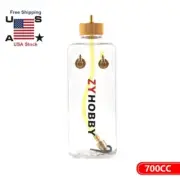 1PC 700CC 700ML Transparent Plastic Fuel Tank Oil Box For Gas Airplane RC Models