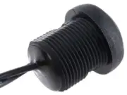 Apem PUSH BUTTON SWITCH 200mA Momentary SPST, Through Hole, Dome Shape BLACK
