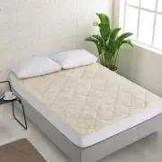 Natural Home All Season Wool Reversible Underlay (White) - Double