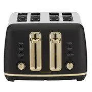 Morphy Richards Ascend Soft Gold 4 Slice Toaster - Black