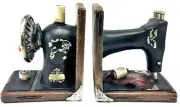 21383 Decorative Bookend Book Ends Sewing Machine Vintage Bookshelves Shelves...