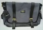 London Fog Canvas Messenger Bag Denim