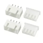 30 Pairs 2.54mm Pitch 4P XH2.54-4P Connector Female Pin Header + Housing