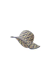 Blue viscose and cotton hat S,M blue