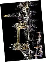 HONITANO Adults Scratching Drawing Present Handmade DIY Craft for Decompression London Tower Bridge Art Relaxation Tool for and Creative Expression