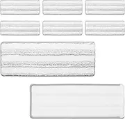 UKQRRTC 8 Pcs Mop Replacement Pads, Fiber Flat Mop Head Replacement Pads, Washable Reusable Cleaning Mats for Home Floor Tile Cleaning