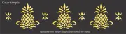 Joanie 3" Pineapple Stencil Colonial Folk Art Historic Welcome Home DIY Border