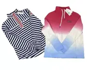 NWT Vineyard Vines women’s pullovers Striped Quarter zip & Ombré Size XS