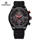 Naviforce Men Casual Watch Fashion Luxury Waterproof Genuine Leather Strap Male