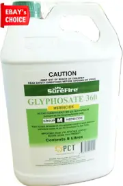 Glyphosate 360 Herbicide Weed Killer 5 Litre Clear