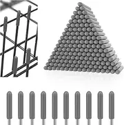 Pack of 100 Dishwasher Rack Protective Caps, Dishwasher Frame Cover Caps for Dishwasher Baskets Protection Replacement Parts for All Dish Baskets (Grey)