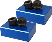 Front Seat Riser Spacer Lift Kit for Jeep Wrangler JL JLU 2018-UP,Gladiator JT 2020-UP,fixed 3/4" Blocks Jackers Recline, Anodized Blue,More Comfort for Tall People(2PCS)