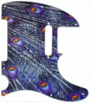 Telecaster Guitar Pickguard Graphic Custom fit Fender 8 H Tele Peacock Feather 2