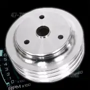 For Chevy Small Block Aluminum Crank Pulley - 3 Groove (Lwp)