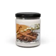 Holiday Spice Scented Candle, Cozy Home Fragrance, Gift for Him/Her,