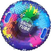 Inflatable Snow Tube - Children's Snow Sledge Tube, Inflatable Sledge Tube, Winter Adventures Rendering High Performance Snow Tube with Handles, PVC Snow Sledge Toy for Toboggan Spor
