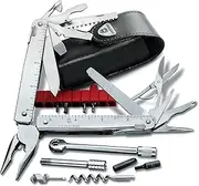 [Victorinox] Swiss Pocket Knife Swiss Tool X Plus Ratchet, 40 Functions, Multi Tool incl. Long-Nosed Pliers, Locking Blade, Silver