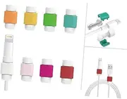 4pcs Charging Cable Protector Data Saver Charger Protector Pink