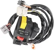 Handlebar Start Stop Switch 37400-07G90 Compatible with Quadsport Z400 LTZ400 2003-2004 Left Kill Headlight on/Off Butto