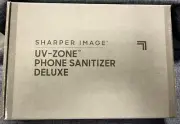 Sharper Image UV-Zone Phone Sanitizer Deluxe New in sealed box.