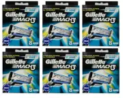 Gillette Mach3 Refill Cartridge Razor Blades for Mach 3, 48 Count