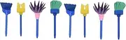 Sponge Paint Brushes for Kids, 8 Pack Early Learning Drawing Painting Tools Set for DIY Arts Crafts, Besom