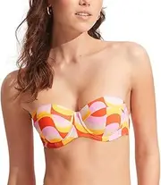 [Seafolly] Women's Standard Underwire Bustier Bralette Bikini Top Swimsuit