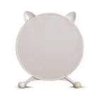 NNEAGS 40cm White Smart Makeup Bedroom Table Mirror Cat Ear Style No LED Light