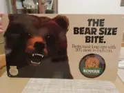 KODIAK SMOKELESS TOBACCO "THE BEAR SIZE BITE" METAL SIGN