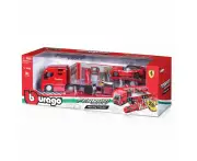 Bburago Ferrari Race and Play Ferrari Racing Hauler Diecast Vehicle