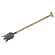 DeWit 3-Pointed Tulip Spade Trowel 38.6" Boron Steel Head W/ Ash Hardwood Handle