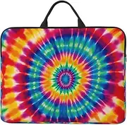 Tie Dye Pattern Laptop Sleeve Case 14 Inch Waterproof Lightweight Laptop Case Bag with Handle Travel Laptop Bag Briefcase Messenger Bag for Women Men