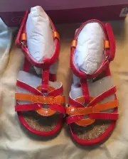Balleto Girls Gabriella Fuschia Sandals Size 8W New In Box 160