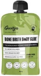 Gevity Rx Bone Broth Body Glue Concentrate Go Pack Lemon & Herb G/F 200g