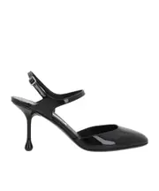 Jimmy Choo Pixie Block Heeled Pumps 35,37.5,37,38.5,39.5,38,39,40,36.5,41 Black