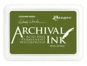 Ranger Archival Ink Pad Non Bleed Permanent Fade Resistant - Fern Green