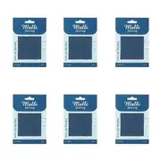 6PK Malli Sewing Polycotton Iron-On Mender Fabric Repair Patch 1224x9cm Blue