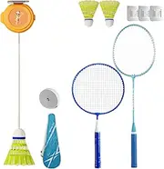 Automatic Rebound Badminton, Rebound Shuttlecock Badminton Trainer, Single Player Tennis Practice Device, Practice Training Aid for Beginners