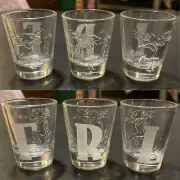 3 Fireball Cinnamon Whiskey Shot Glasses, Fire Breathing Dragon GLASS F R L