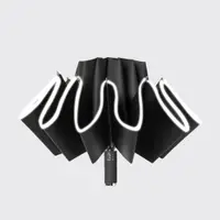 在飛比找PChome24h購物優惠-超輕量反向雨傘 ▶ 黑膠防曬 反向傘 自動傘 折疊傘 大傘面