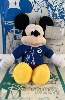 Disneyland Paris Exclusive Mickey Mouse Castle Shirt Plush Soft Toy BNWT