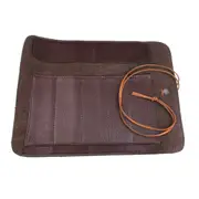 1pc Tools Roll Up Bag Lightweight Portable Leather Storage Case for Pocket Sculpture Carving Knives