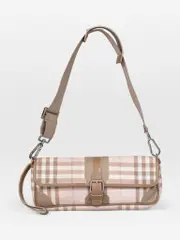 Pink Nova Check Shoulder Bag