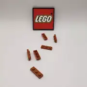 LEGO 1 x 3 Plate DARK ORANGE (x6) 3623 NEW REPLACEMENT PARTS